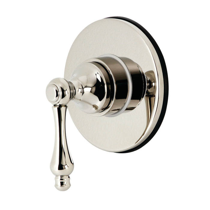 KS3036AL Single-Handle Three-Way Diverter Valve with Round Trim Kit, Polished Nickel
