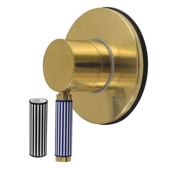 Kingston Sona KS3037KPS - Verona Single-Handle Three-Way Diverter Valve with Round Trim Kit, Brushed Brass
