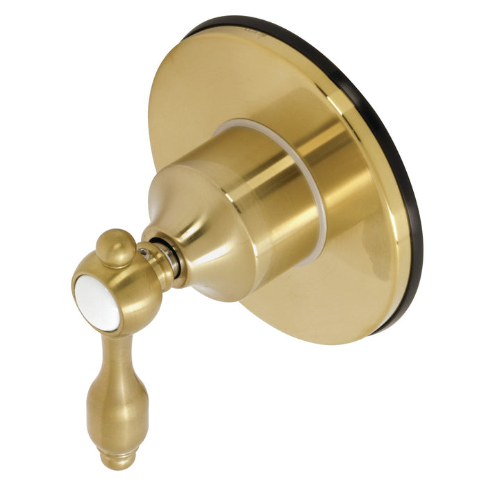 Kingston Heirloom KS3037TAL - Tudor Single-Handle Three-Way Diverter Valve with Round Trim Kit, Brushed Brass