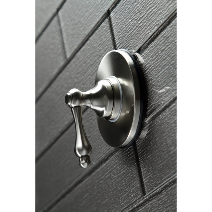 Restoration KS3038AL Single-Handle Three-Way Diverter Valve with Round Trim Kit, Brushed Nickel
