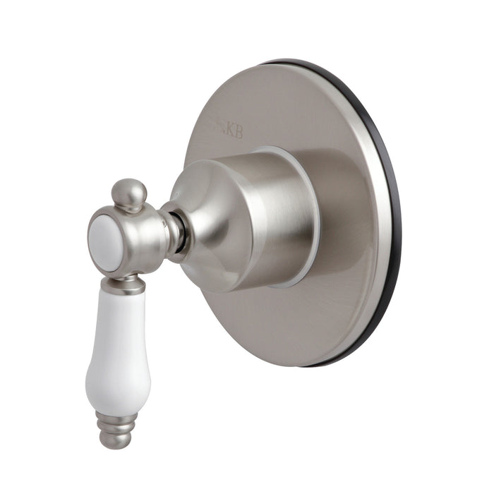 Kingston Heirloom KS3038BPL - Bel-Air Single-Handle Three-Way Diverter Valve with Round Trim Kit, Brushed Nickel