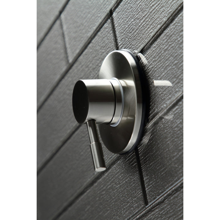 Kingston Sona KS3038DL - Concord Single-Handle Three-Way Diverter Valve with Round Trim Kit, Brushed Nickel