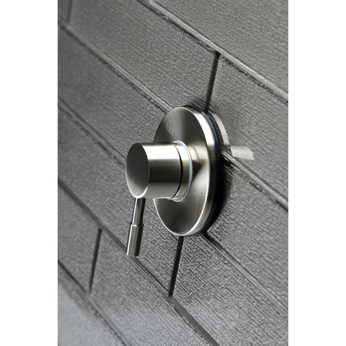Kingston Sona KS3038DL - Concord Single-Handle Three-Way Diverter Valve with Round Trim Kit, Brushed Nickel