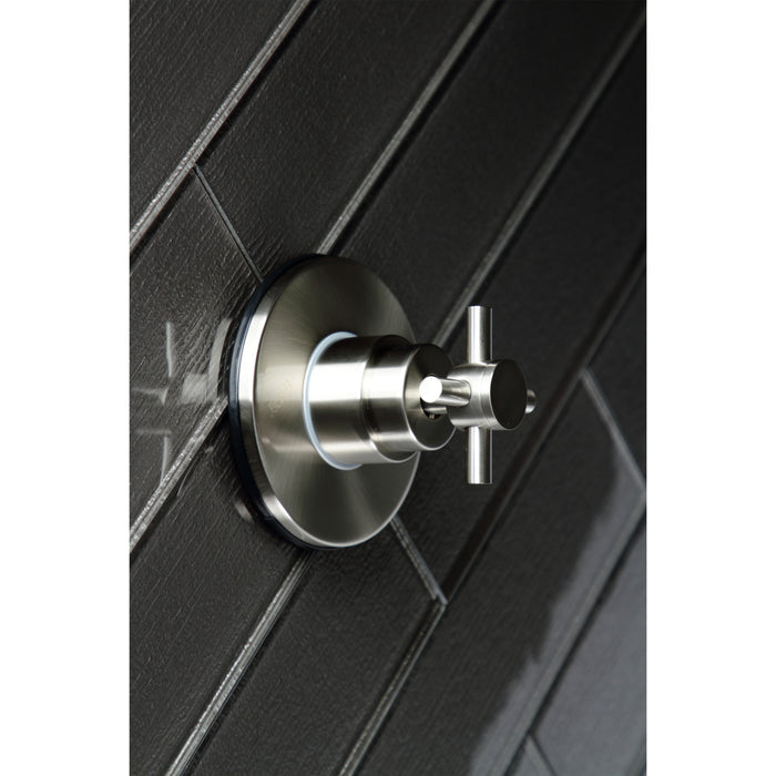 Kingston Sona KS3038DX - Concord Single-Handle Three-Way Diverter Valve with Round Trim Kit, Brushed Nickel