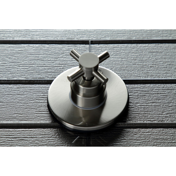 Kingston Sona KS3038DX - Concord Single-Handle Three-Way Diverter Valve with Round Trim Kit, Brushed Nickel