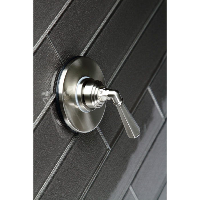 Kingston Tulare KS3038HL - Metropolitan Single-Handle Three-Way Diverter Valve with Round Trim Kit, Brushed Nickel