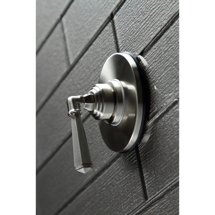 Kingston Tulare KS3038HL - Metropolitan Single-Handle Three-Way Diverter Valve with Round Trim Kit, Brushed Nickel