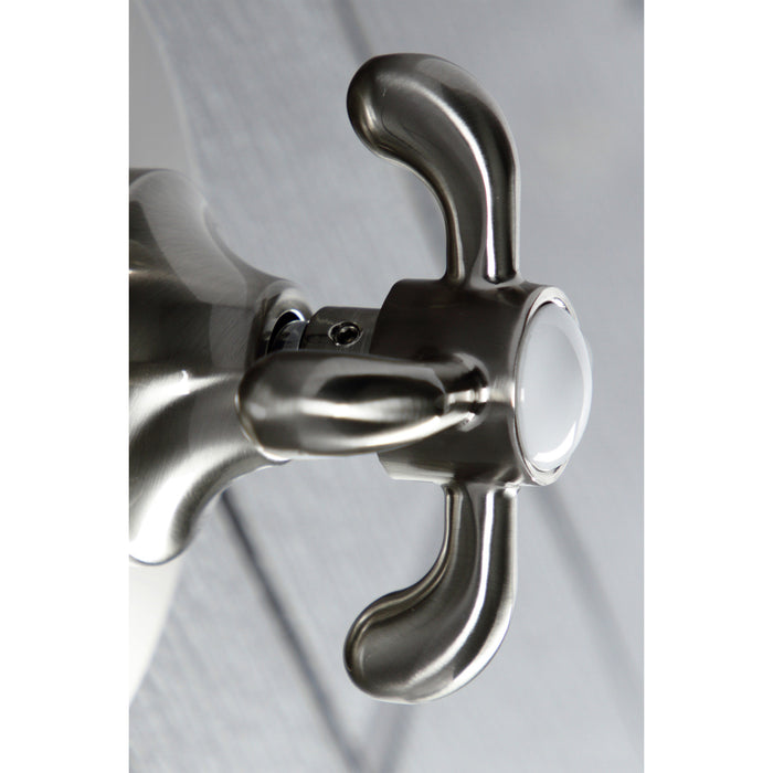 Kingston Heirloom KS3038TX - French Country Single-Handle Three-Way Diverter Valve with Round Trim Kit, Brushed Nickel