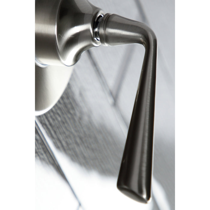 Kingston Tulare KS3038ZL - Silver Sage Single-Handle Three-Way Diverter Valve with Round Trim Kit, Brushed Nickel