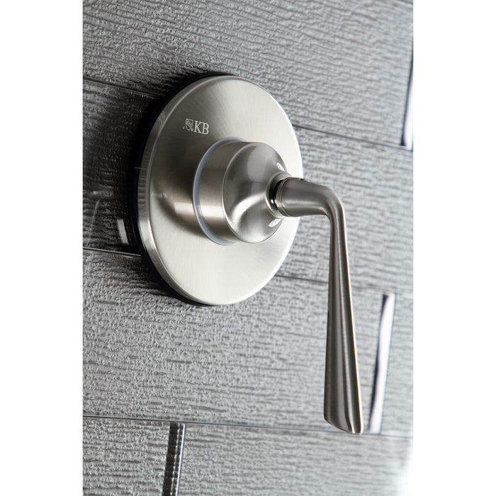 Kingston Tulare KS3038ZL - Silver Sage Single-Handle Three-Way Diverter Valve with Round Trim Kit, Brushed Nickel