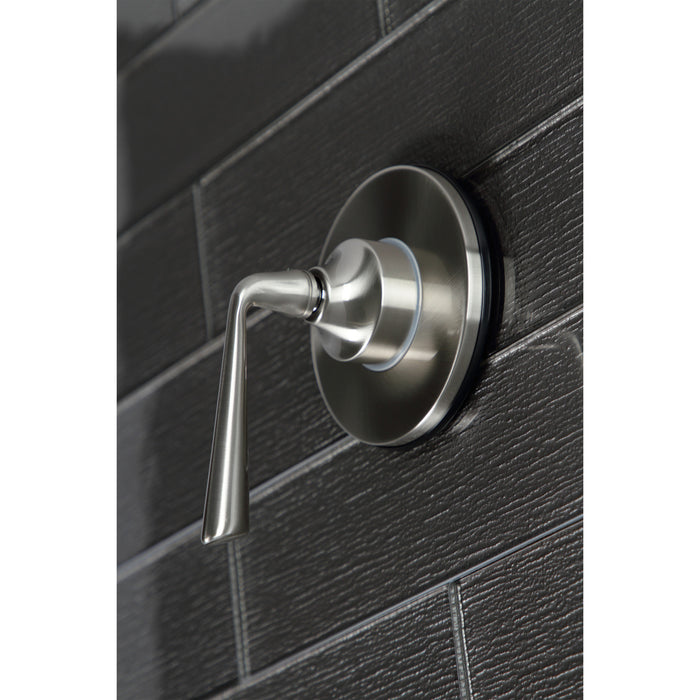 Kingston Tulare KS3038ZL - Silver Sage Single-Handle Three-Way Diverter Valve with Round Trim Kit, Brushed Nickel