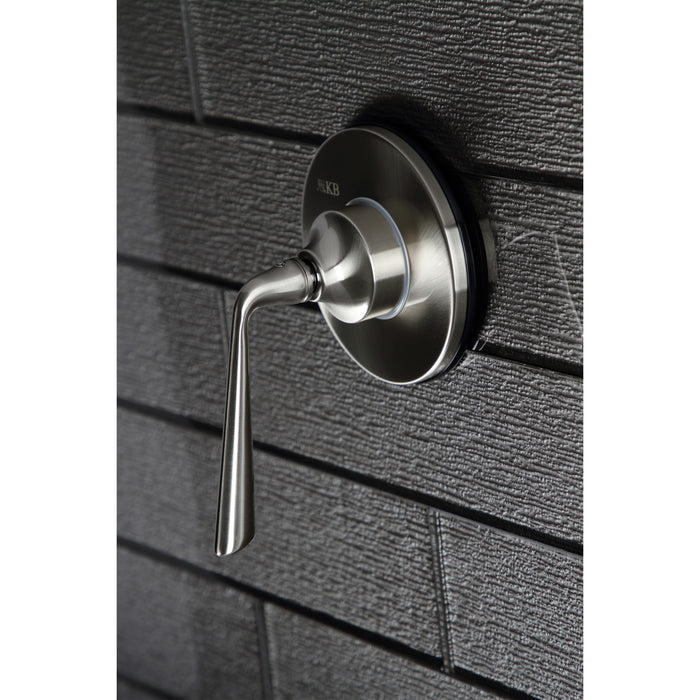 Kingston Tulare KS3038ZL - Silver Sage Single-Handle Three-Way Diverter Valve with Round Trim Kit, Brushed Nickel