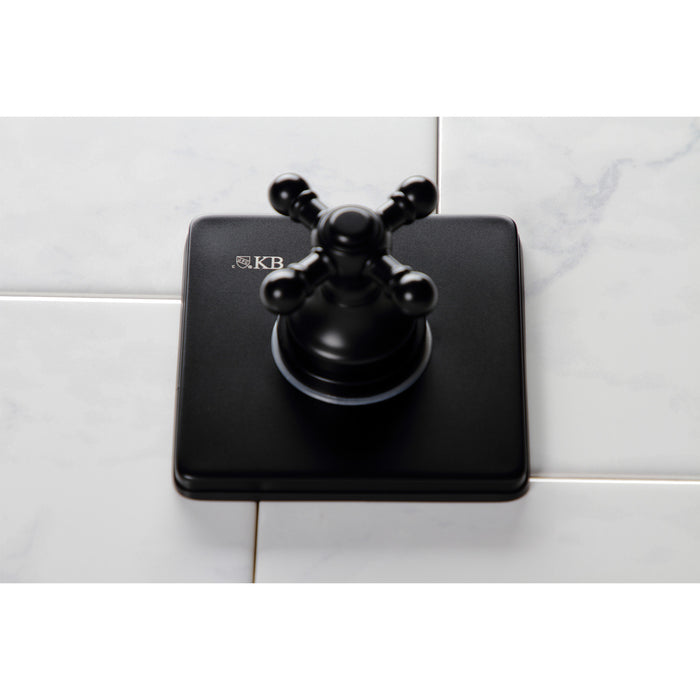 Kingston Heirloom KS3040BX - Metropolitan Single-Handle Three-Way Diverter Valve with Square Trim Kit, Matte Black