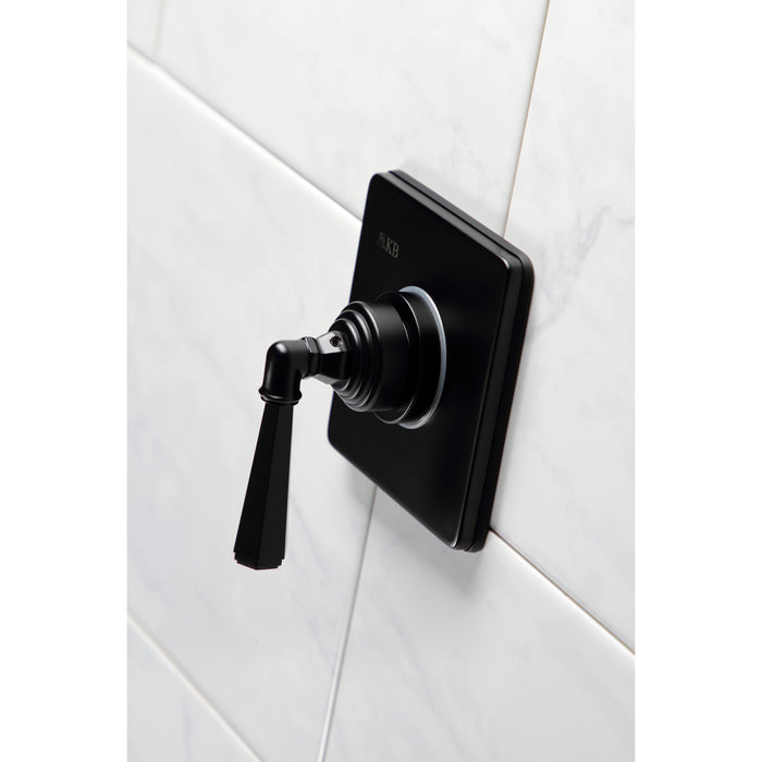 Kingston Tulare KS3040HL - Metropolitan Single-Handle Three-Way Diverter Valve with Square Trim Kit, Matte Black