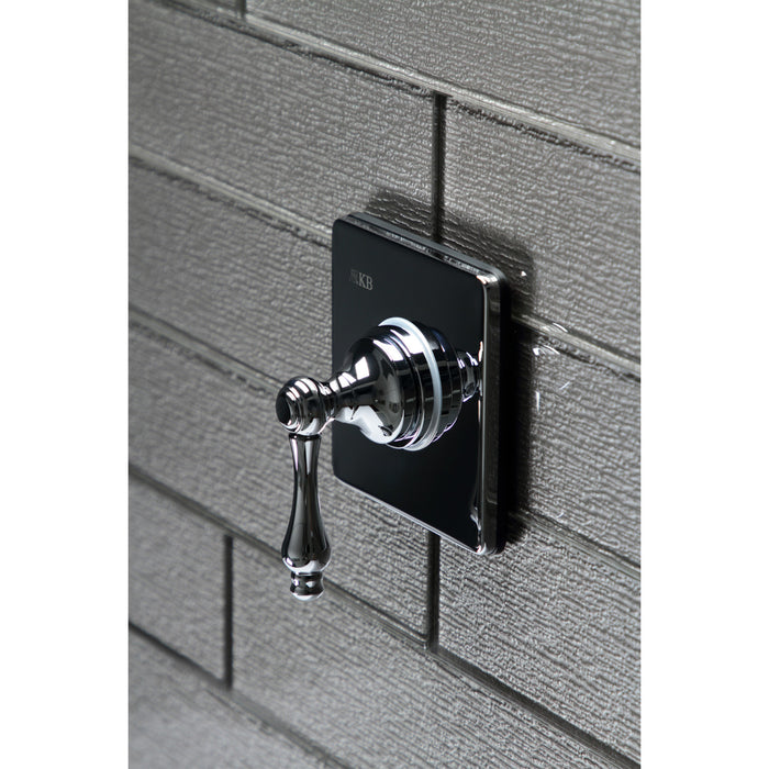 Kingston Heirloom KS3041AL - Restoration Single-Handle Three-Way Diverter Valve with Square Trim Kit, Polished Chrome
