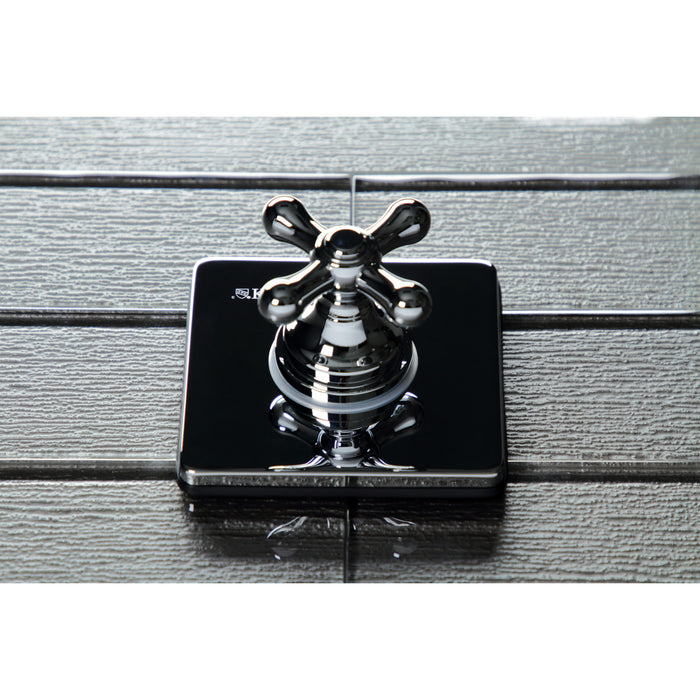 Kingston Heirloom KS3041AX - Restoration Single-Handle Three-Way Diverter Valve with Square Trim Kit, Polished Chrome
