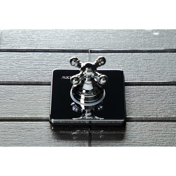 Kingston Heirloom KS3041BX - Metropolitan Single-Handle Three-Way Diverter Valve with Square Trim Kit, Polished Chrome