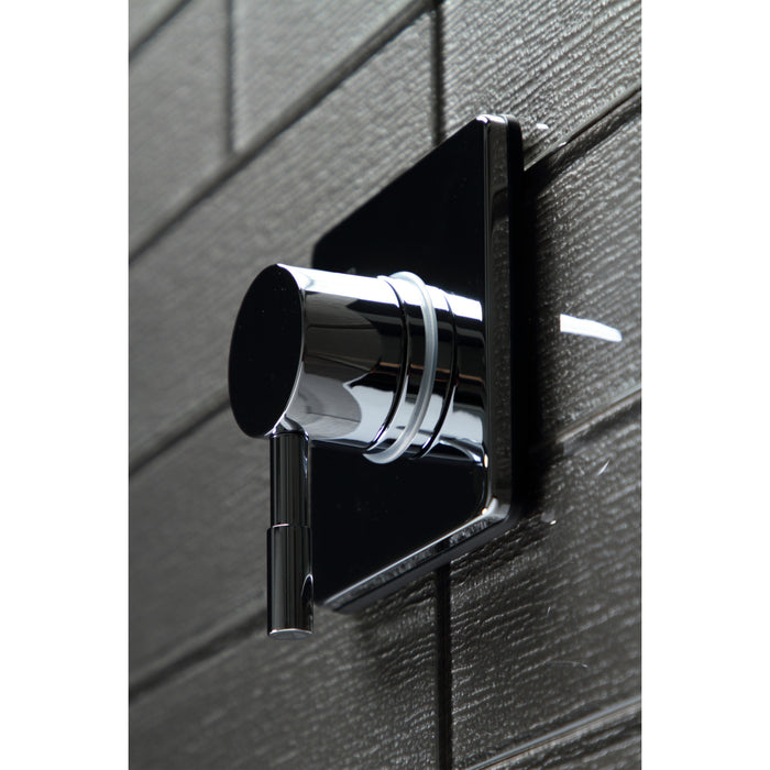 Kingston Sona KS3041DL - Concord Single-Handle Three-Way Diverter Valve with Square Trim Kit, Polished Chrome