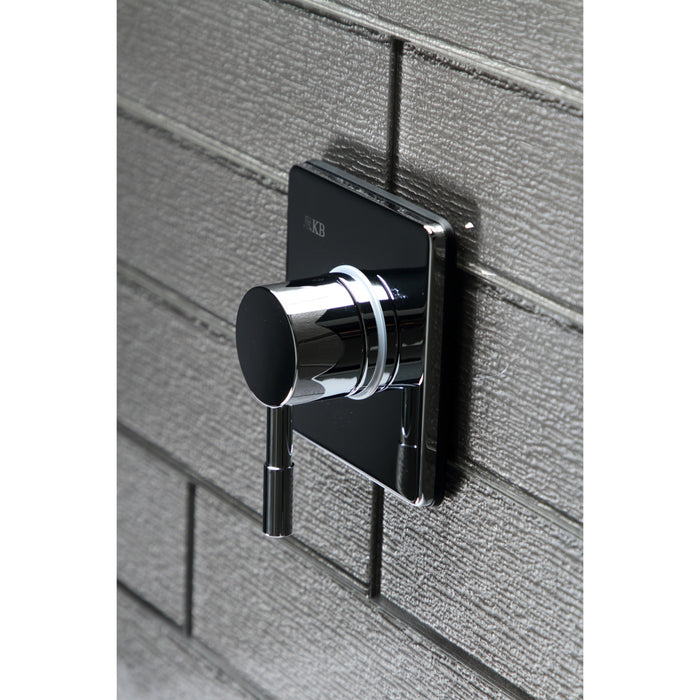 Kingston Sona KS3041DL - Concord Single-Handle Three-Way Diverter Valve with Square Trim Kit, Polished Chrome