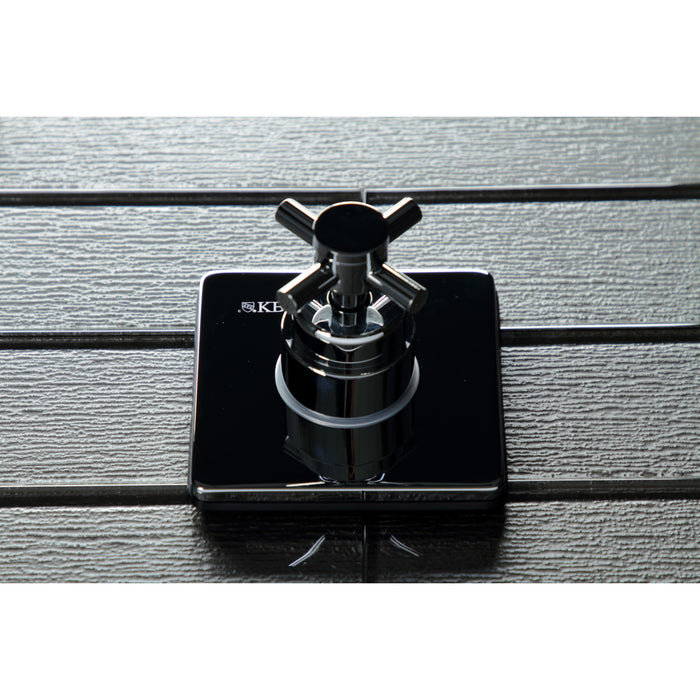 Kingston Sona KS3041DX - Concord Single-Handle Three-Way Diverter Valve with Square Trim Kit, Polished Chrome