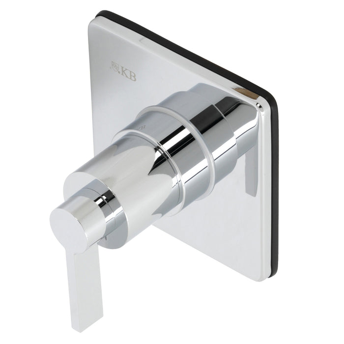 Kingston Sona KS3041NDL - NuvoFusion Single-Handle Three-Way Diverter Valve with Square Trim Kit, Polished Chrome
