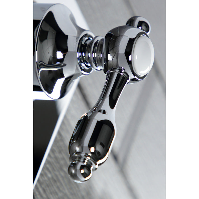 Kingston Heirloom KS3041TAL - Tudor Single-Handle Three-Way Diverter Valve with Square Trim Kit, Polished Chrome