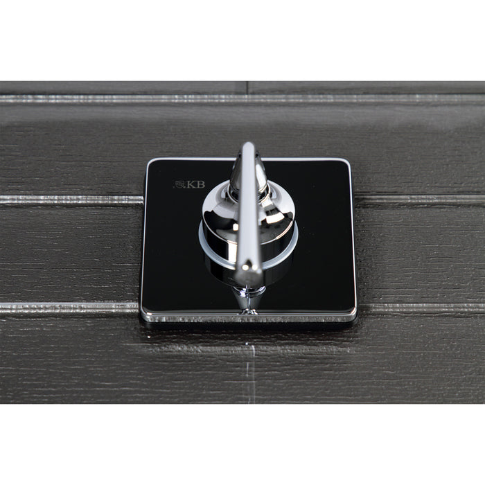 Kingston Tulare KS3041ZL - Silver Sage Single-Handle Three-Way Diverter Valve with Square Trim Kit, Polished Chrome