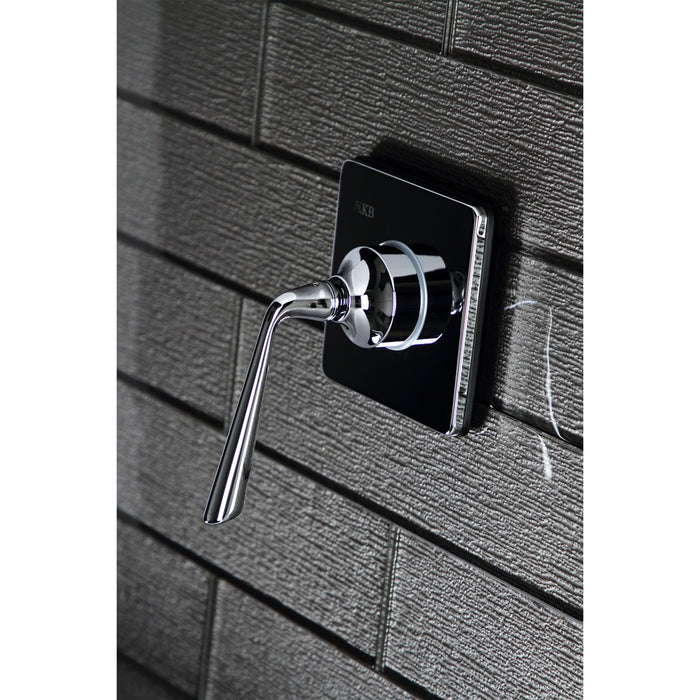 Kingston Tulare KS3041ZL - Silver Sage Single-Handle Three-Way Diverter Valve with Square Trim Kit, Polished Chrome