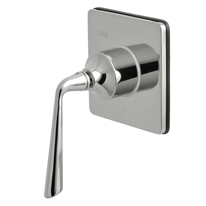 Kingston Tulare KS3041ZL - Silver Sage Single-Handle Three-Way Diverter Valve with Square Trim Kit, Polished Chrome