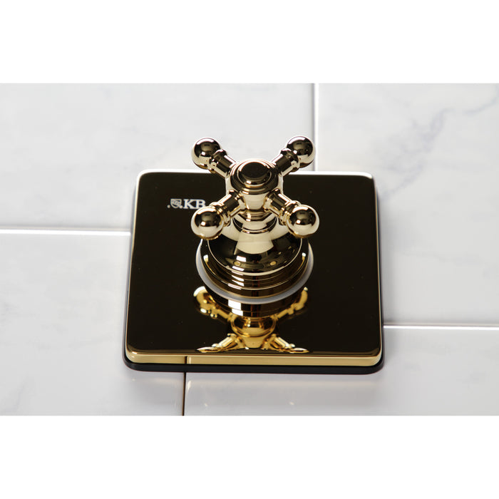 Kingston Heirloom KS3042BX - Metropolitan Single-Handle Three-Way Diverter Valve with Square Trim Kit, Polished Brass