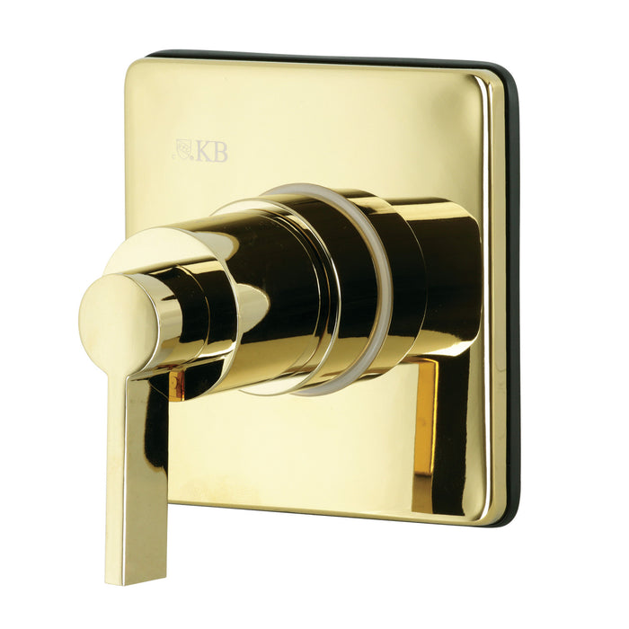 Kingston Sona KS3042NDL - NuvoFusion Single-Handle Three-Way Diverter Valve with Square Trim Kit, Polished Brass