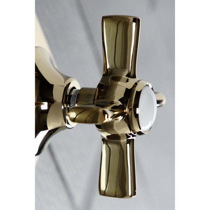 Kingston Tulare KS3042ZX - Millennium Single-Handle Three-Way Diverter Valve with Square Trim Kit, Polished Brass