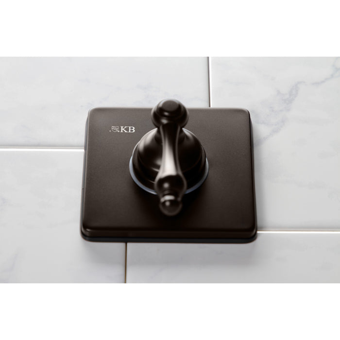 Kingston Heirloom KS3045AL - Restoration Single-Handle Three-Way Diverter Valve with Square Trim Kit, Oil Rubbed Bronze