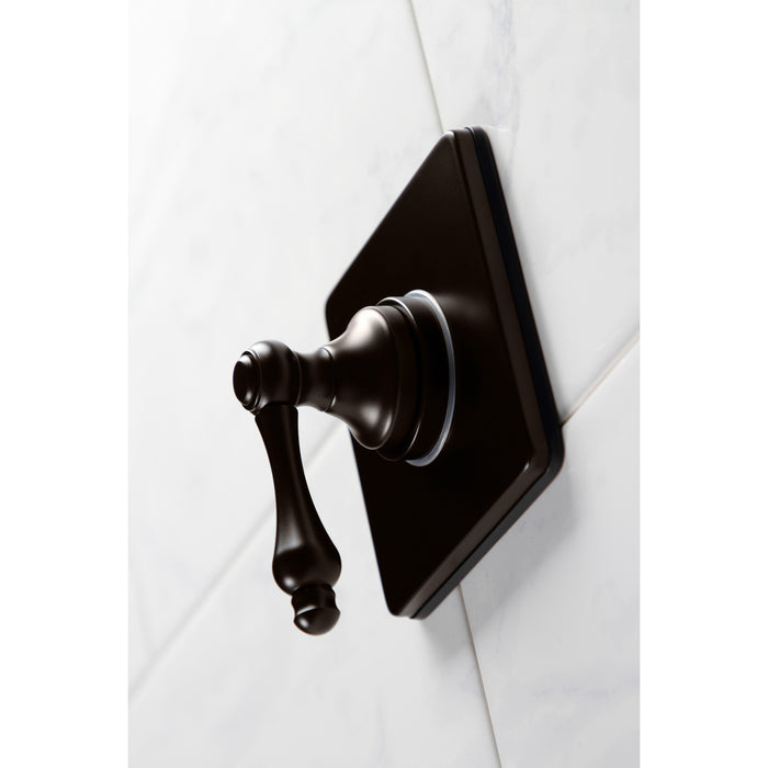 Kingston Heirloom KS3045AL - Restoration Single-Handle Three-Way Diverter Valve with Square Trim Kit, Oil Rubbed Bronze