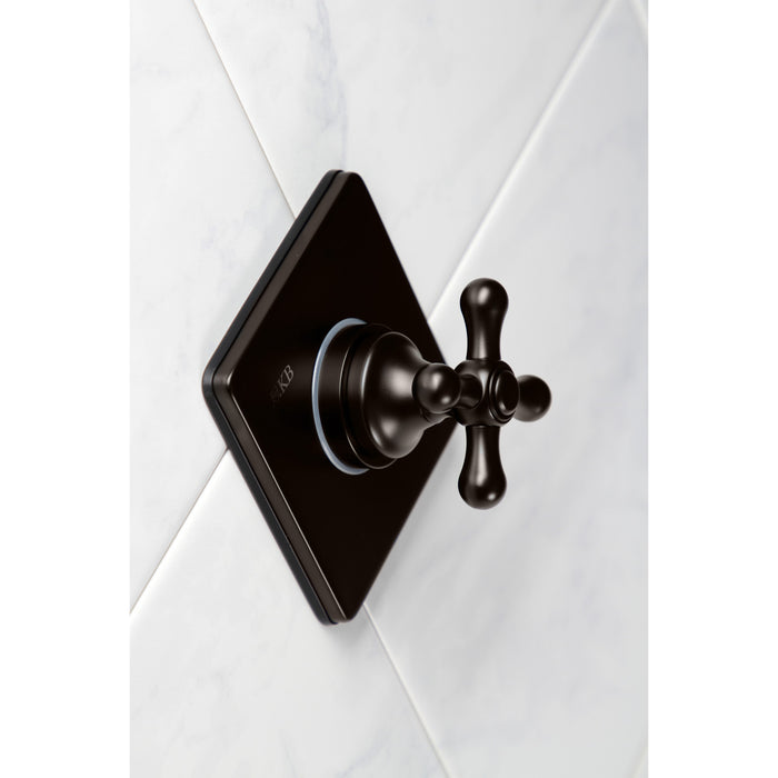 Kingston Heirloom KS3045AX - Restoration Single-Handle Three-Way Diverter Valve with Square Trim Kit, Oil Rubbed Bronze