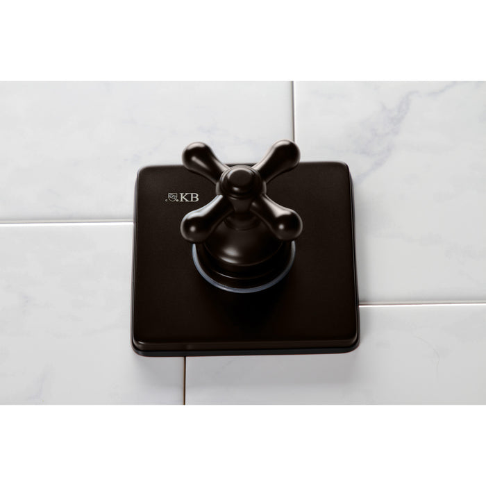 Kingston Heirloom KS3045AX - Restoration Single-Handle Three-Way Diverter Valve with Square Trim Kit, Oil Rubbed Bronze