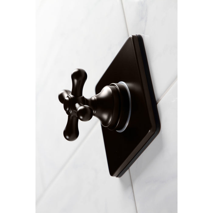 Kingston Heirloom KS3045AX - Restoration Single-Handle Three-Way Diverter Valve with Square Trim Kit, Oil Rubbed Bronze