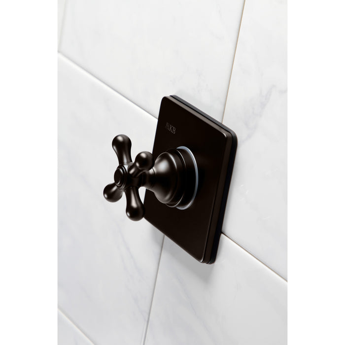 Kingston Heirloom KS3045AX - Restoration Single-Handle Three-Way Diverter Valve with Square Trim Kit, Oil Rubbed Bronze