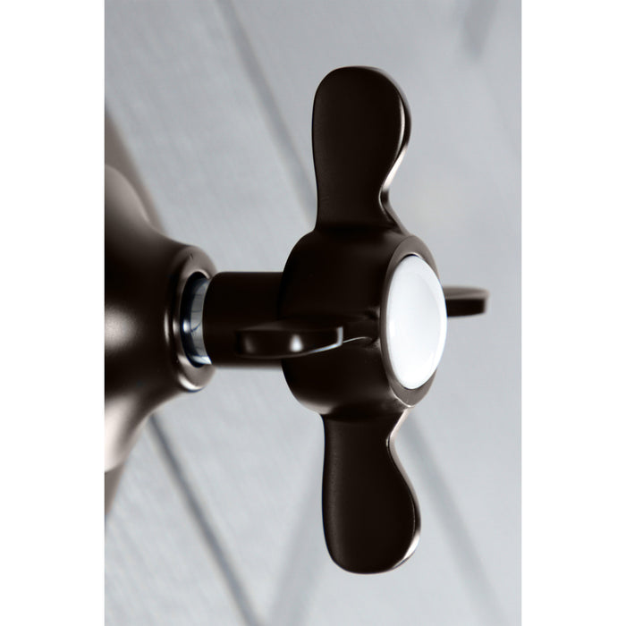 Kingston Tulare KS3045BEX - Essex Single-Handle Three-Way Diverter Valve with Square Trim Kit, Oil Rubbed Bronze