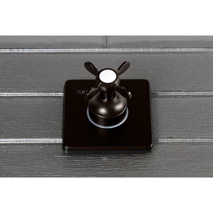 Kingston Tulare KS3045BEX - Essex Single-Handle Three-Way Diverter Valve with Square Trim Kit, Oil Rubbed Bronze