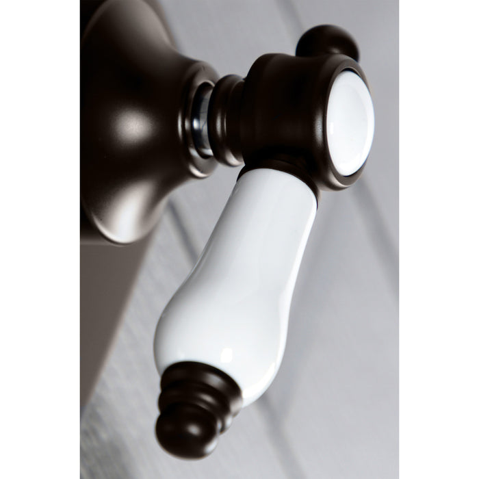 Kingston Heirloom KS3045BPL - Bel-Air Single-Handle Three-Way Diverter Valve with Square Trim Kit, Oil Rubbed Bronze