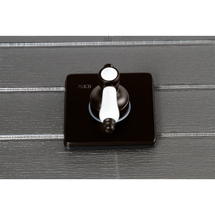 Kingston Heirloom KS3045BPL - Bel-Air Single-Handle Three-Way Diverter Valve with Square Trim Kit, Oil Rubbed Bronze