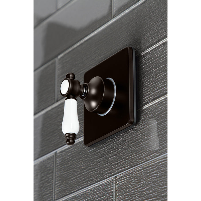 Kingston Heirloom KS3045BPL - Bel-Air Single-Handle Three-Way Diverter Valve with Square Trim Kit, Oil Rubbed Bronze