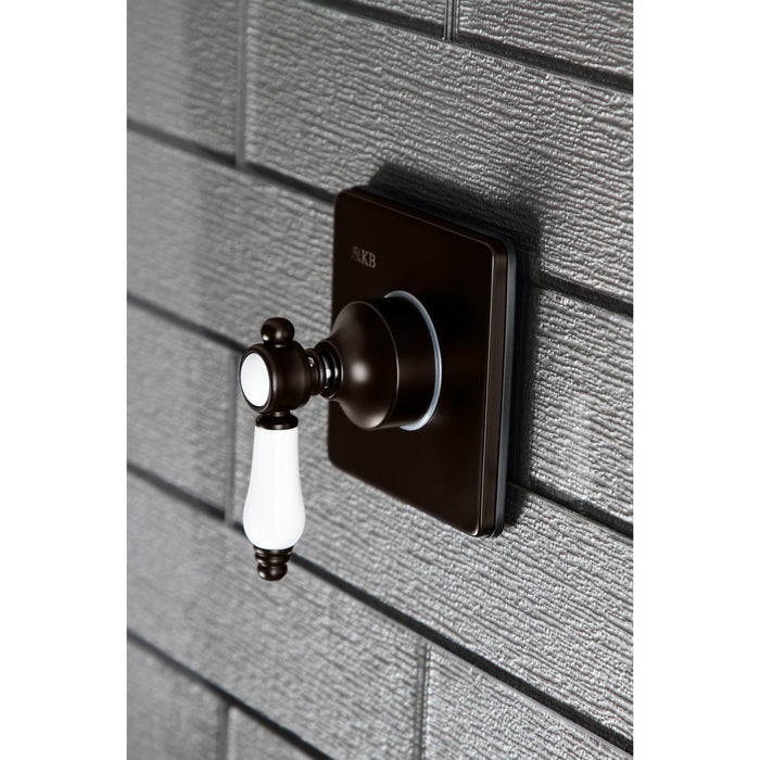 Kingston Heirloom KS3045BPL - Bel-Air Single-Handle Three-Way Diverter Valve with Square Trim Kit, Oil Rubbed Bronze