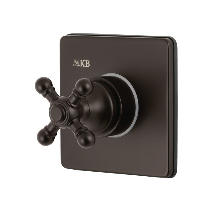 Kingston Heirloom KS3045BX - Metropolitan Single-Handle Three-Way Diverter Valve with Square Trim Kit, Oil Rubbed Bronze