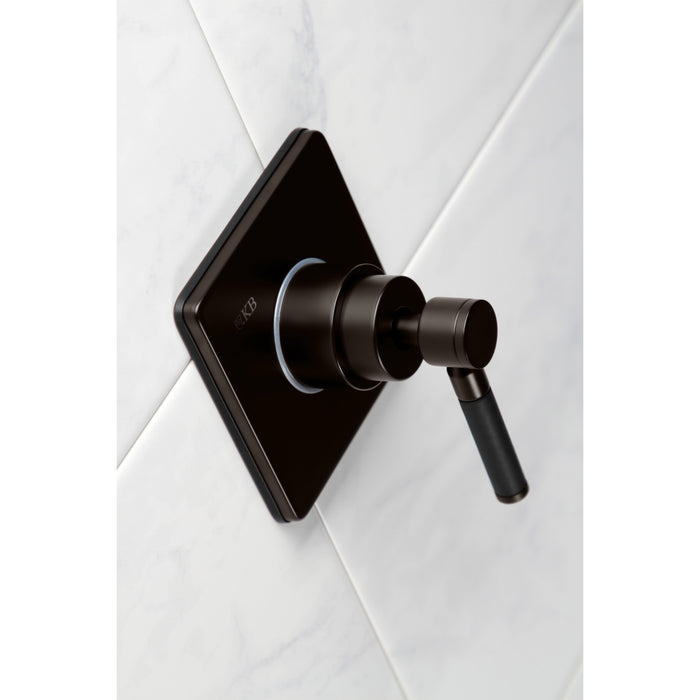 Kingston Sona KS3045DKL - Kaiser Single-Handle Three-Way Diverter Valve with Square Trim Kit, Oil Rubbed Bronze