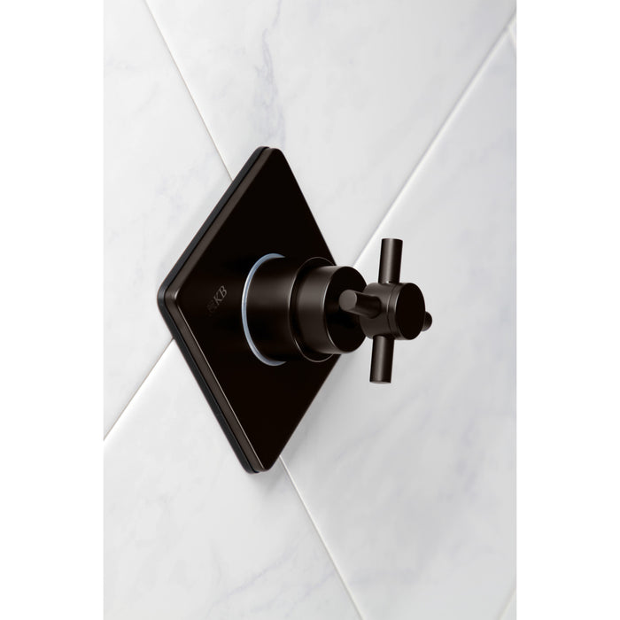 Kingston Sona KS3045DX - Concord Single-Handle Three-Way Diverter Valve with Square Trim Kit, Oil Rubbed Bronze