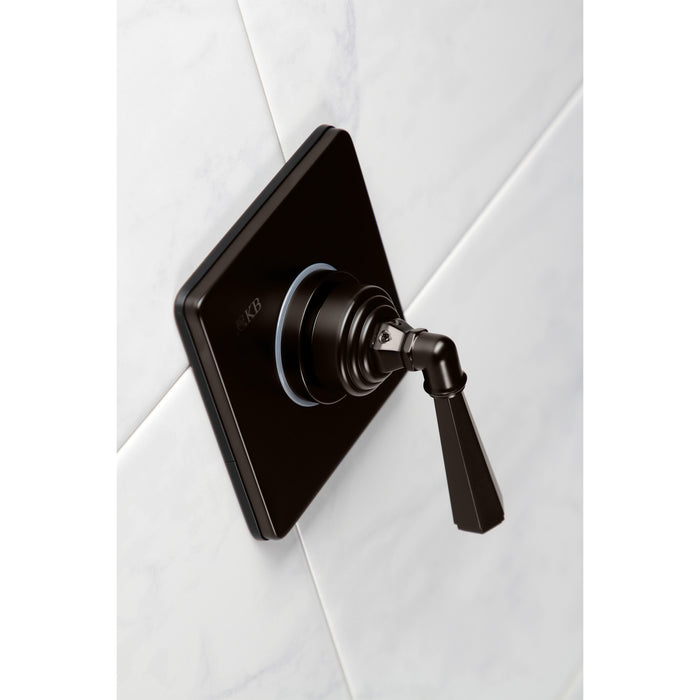 Kingston Tulare KS3045HL - Metropolitan Single-Handle Three-Way Diverter Valve with Square Trim Kit, Oil Rubbed Bronze