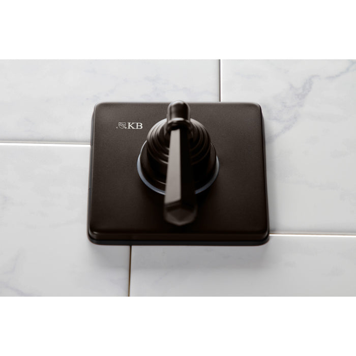 Kingston Tulare KS3045HL - Metropolitan Single-Handle Three-Way Diverter Valve with Square Trim Kit, Oil Rubbed Bronze