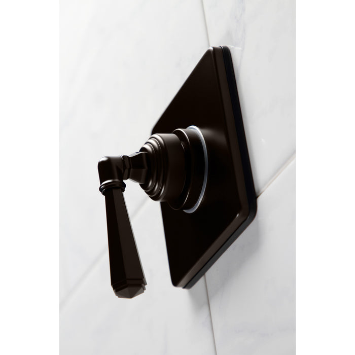 Kingston Tulare KS3045HL - Metropolitan Single-Handle Three-Way Diverter Valve with Square Trim Kit, Oil Rubbed Bronze
